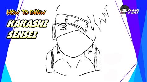 How To Draw Kakashi Sensei Step By Step 720p Youtube