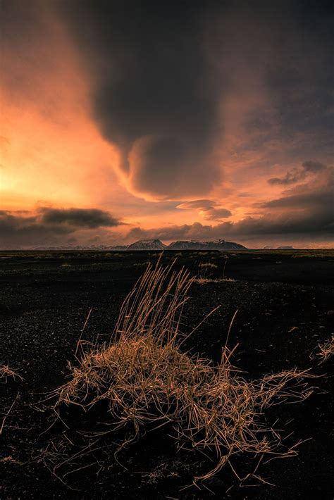 Iceland Sunset Sunset Iceland Landscape
