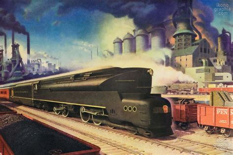 American Streamlined Trains Striking Ads Of The 1940s Ikonographia