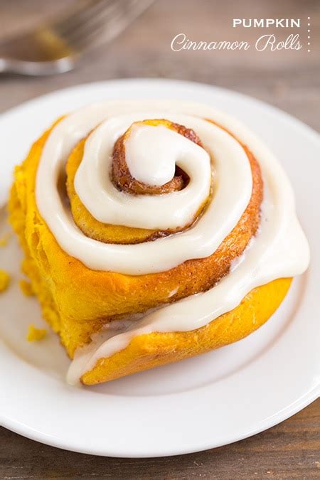 Pumpkin Cinnamon Rolls With Cream Cheese Icing Cooking