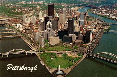 Pa Pittsburgh Aerial View Pennsylvania United States