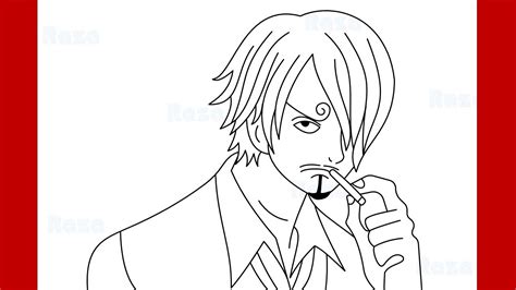 How To Draw Sanji From One Piece Step By Step Drawing YouTube