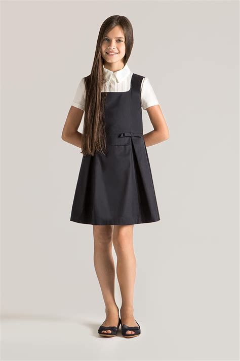 Two Piece Classic Dress Set Papiliokids Girls Attire School Girl