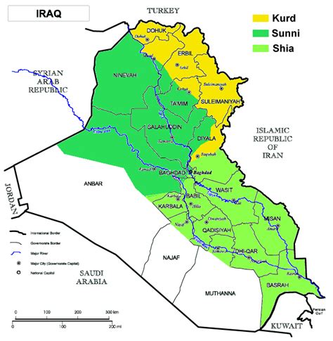 Map Iraq 2003