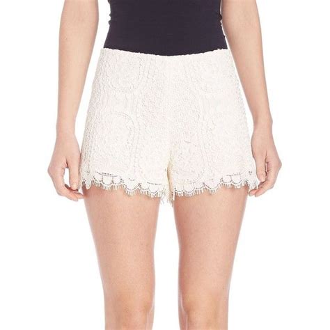 Alexis Gigi Lace Shorts 1 705 Zar Liked On Polyvore Featuring Shorts