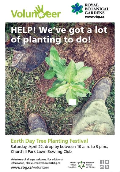 Royal Botanical Gardens Earth Day Tree Planting Festival