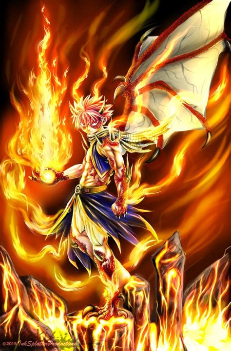 Natsu Dragneel Dragon Fire By Inksplattersenpai On Deviantart With