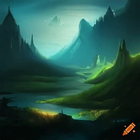 Image Of A Breathtaking Fantasy Landscape On Craiyon