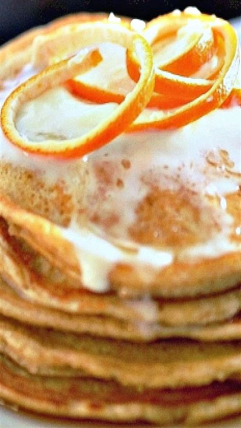 Orange Cloud Pancakes Delicious Breakfast Recipes Yummy Breakfast