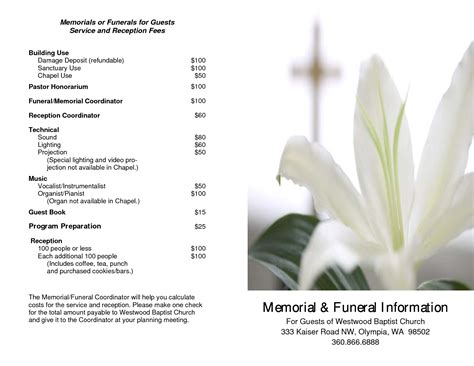 Remix it to make it your own. 7 Best Images of Free Printable Memorial Service Program ...