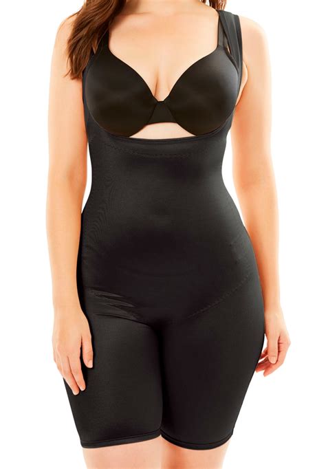 secret solutions women s plus size power shaper firm control wear your own bra body shaper body
