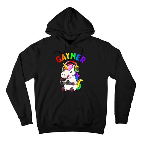 gaymer gay pride flag lgbt gamer lgbtq gaming unicorn t hoodie teeshirtpalace