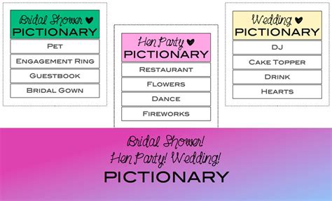 Wedding Pictionary Hen Party Pictionary Bachelorette Party Etsy