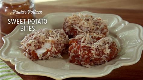 Fold crust edges under, and crimp as desired. Sweet Potato Bites | Paula Deen