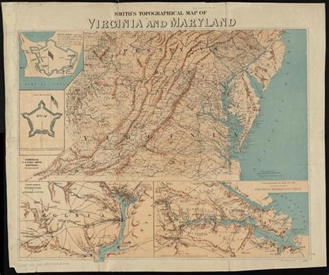Smiths Topographical Map Of Virginia And Maryland Flickr
