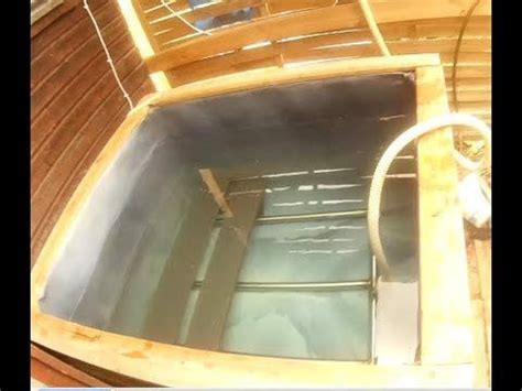 Einen pool selber bauen macht nicht nur arbeit sondern auch spaß! IBC Tank Yakuzzi Hot Tub Badezuber Billig selber Bauen für ...