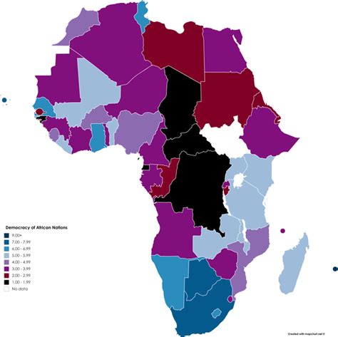 Map African Countries Share Map