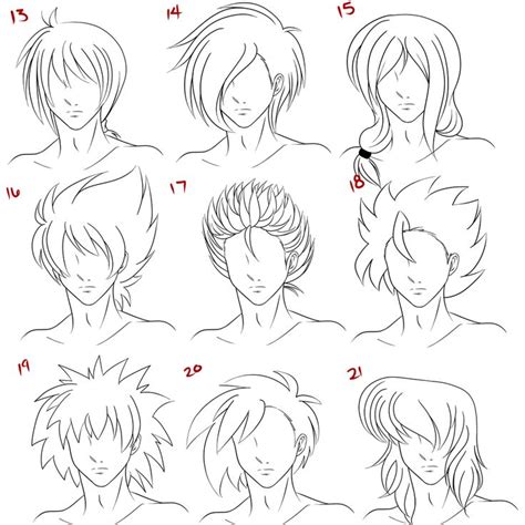 Anime Male Hair Style 3 By Ruuruu Chan On Deviantart Manga Hair