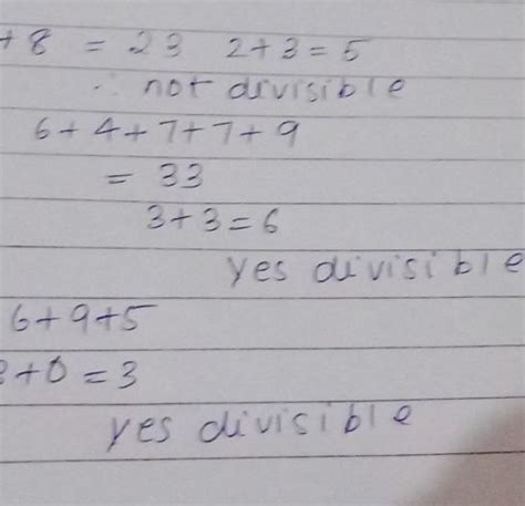 10 Check The Divisibility Of The Following Numbers By 3a 5738b
