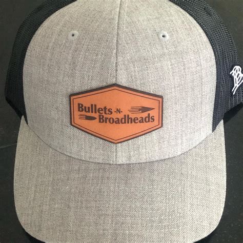 Black And Gray Branded Bill Hats Bullets N Broadheads