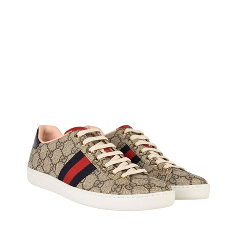 Gucci Ace Gg Supreme Trainers Women Low Trainers Flannels