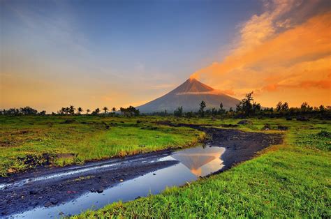 Mayon Philippines Mountains Parks Sky Volcano Hd Wallpaper