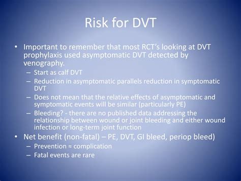 Ppt Dvt Prophylaxis In Medical Patients Powerpoint Presentation Free