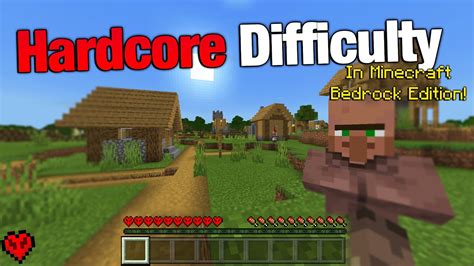 How To Get Hardcore Difficulty In Minecraft Bedrock Edition YouTube
