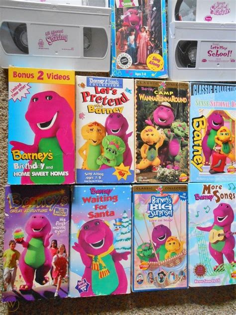Barney And Friends Vhs Lot Of Barney Classic Friends See Pics The