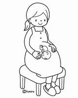Pregnant Coloring Woman Printables Printable Coal Template Colorear Para Embarazada της γιορτή μητέρας Pregnancy Coloringbook4kids Getdrawings 為孩子�的�色頁 Mama sketch template