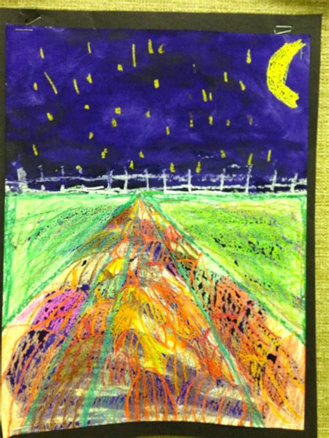 B Creative 4th Grade One Point Perspective Pumpkin Patches
