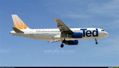 N481ua Ted Airbus A320 At Las Vegas Mccarran Intl Photo Id