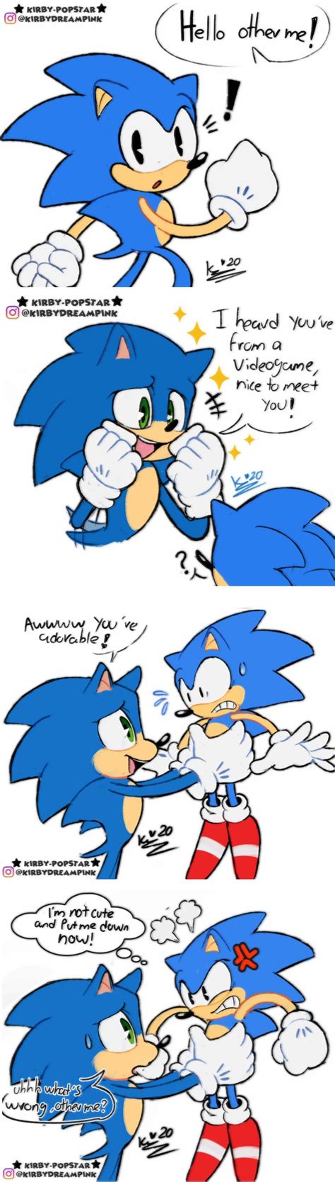Art By Kirby Popstar Classic Sonic Sonic Funny Sonic Unleashed