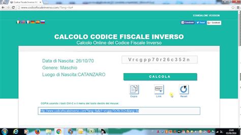 Calcolo del codice fiscale inverso: Codice Fiscale Inverso - YouTube