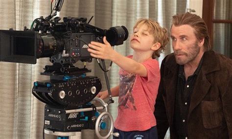 John Travolta Has Fun With His Son Benjamin On Set Of Poison Rose Daily Mail Online