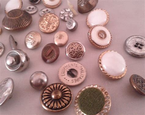 Vintage Metal Buttons 50 Buttons Set 4 Etsy