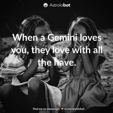Astrolobot Horoscopes On Instagram When A Gemini Loves You They Love