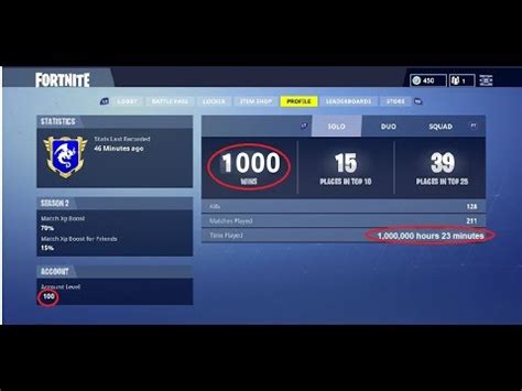 It has always been a favorite pastime of humans to indulge in activities which show them how well they are as compared to others. MY FORTNITE BATTLE ROYALE STATS!!! THE BEST ACCOUNT ON ...