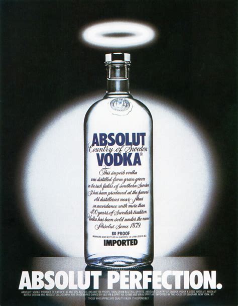 First Versions Absolut Vodka