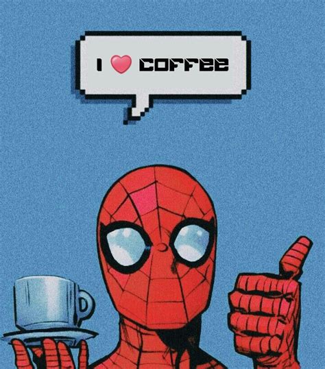 Pin De Julie Trottier En Coffee Love Spider Man Superhéroes Fondos