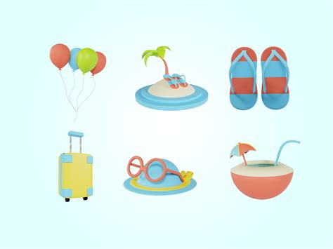 3d Element Holiday Icons By Guavanaboy Studio On Dribbble