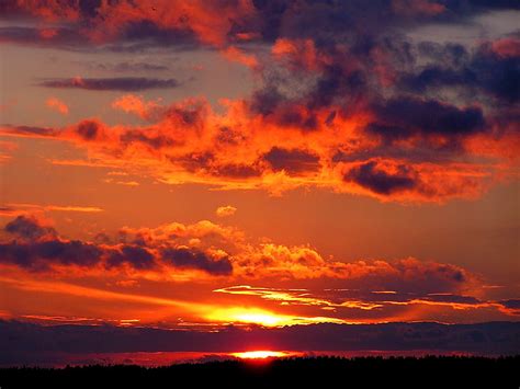 Royalty Free Photo View Of Orange Clouds During Sunset Pickpik
