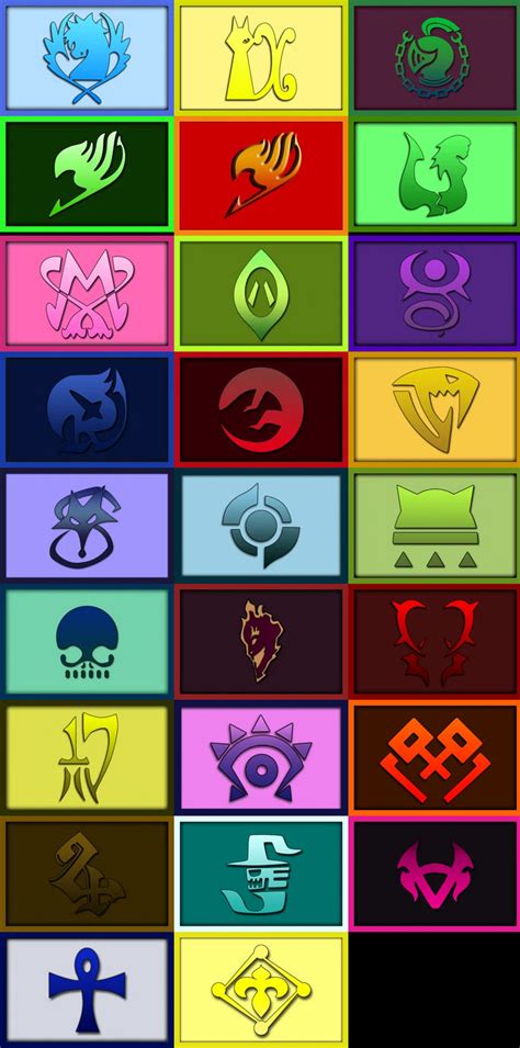 Fairy Tail Symbols By Mdwyer5 On Deviantart