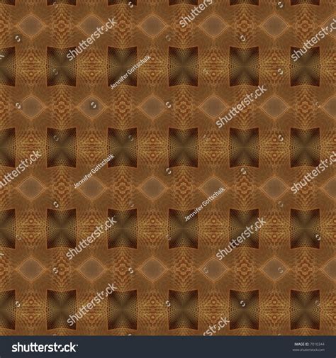 Intricate Gold Brown Wallpaper Design Featuring Large Crosses