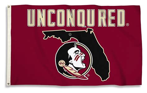 Florida State Seminoles 35804 Unconquered 3x5 Flag Wgrommets Banner
