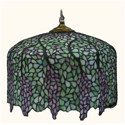 Stained Glass Lamp Shade Wisteria