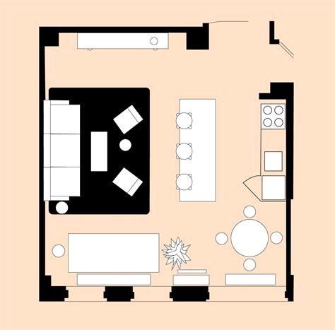 4 Living Room Layout For A Small Open Plan Space Domino