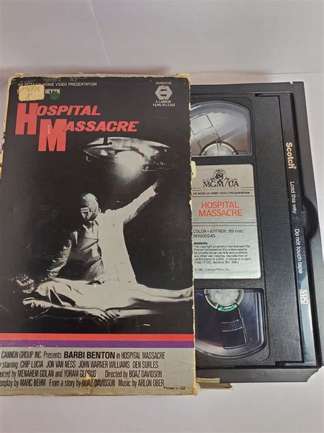 Mavin HOSPITAL MASSACRE VHS Horror Barbi Benton Jon Van Ness Chip