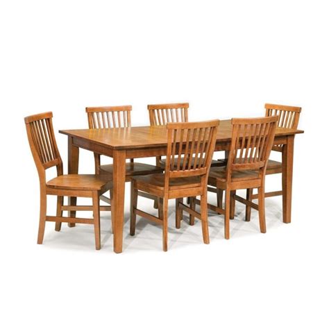 Home Styles Arts And Crafts Cottage Oak Missionshaker Dining Room Set