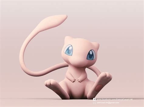 mew pokemon pokemon character free 3d model 3d printable cgtrader